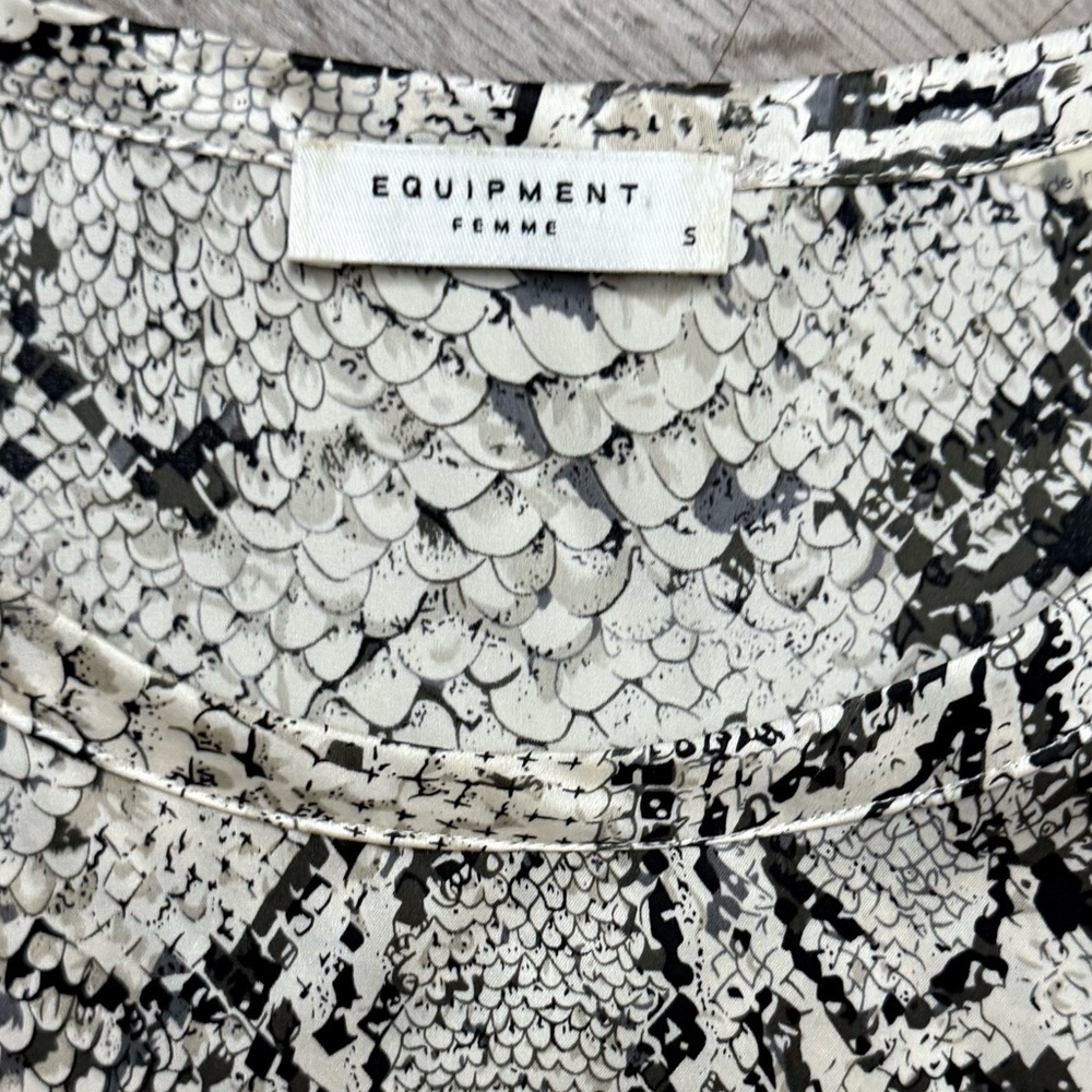 Equipment Riley Silk Python Blouse - image 3